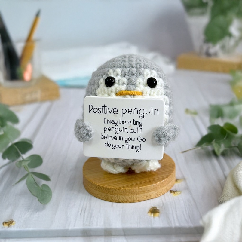 Emotional Support Crochet Penguin (100+ bought in past month)