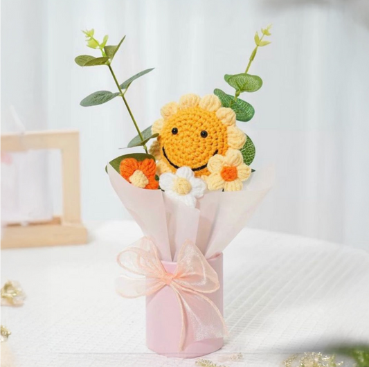 Sunflower Crochet Flower Bouquet (1 pc)