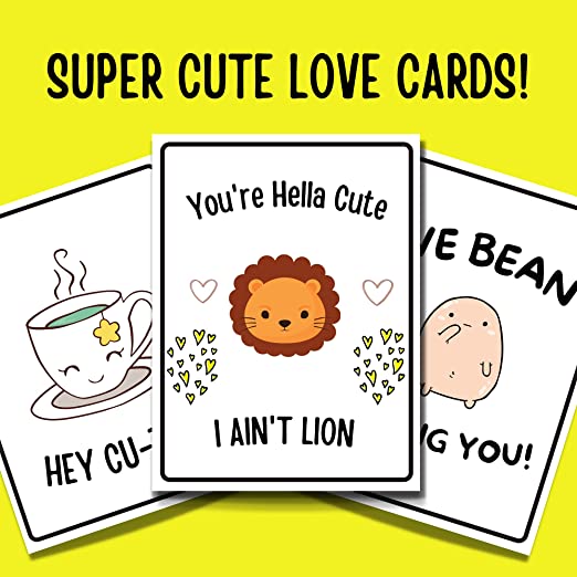 CUTE COUPLE CARDS - PACK OF 12 CARDS
